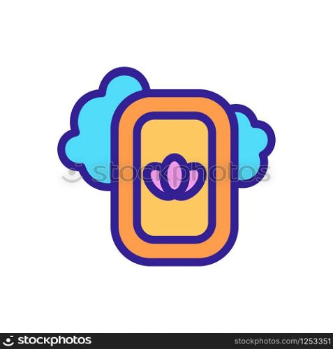 Lavender soap oil icon vector. Thin line sign. Isolated contour symbol illustration. Lavender soap oil icon vector. Isolated contour symbol illustration