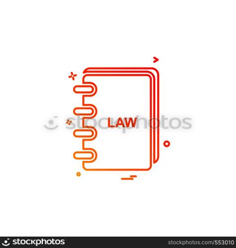 law book icon vector design