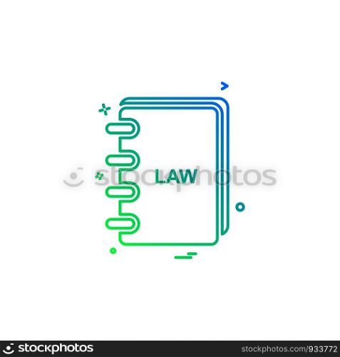 law book icon vector design