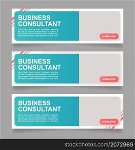 Law consultancy for business web banner design template. Vector flyer with text space. Advertising placard with customized copyspace. Printable poster for advertising. Arial font used. Law consultancy for business web banner design template