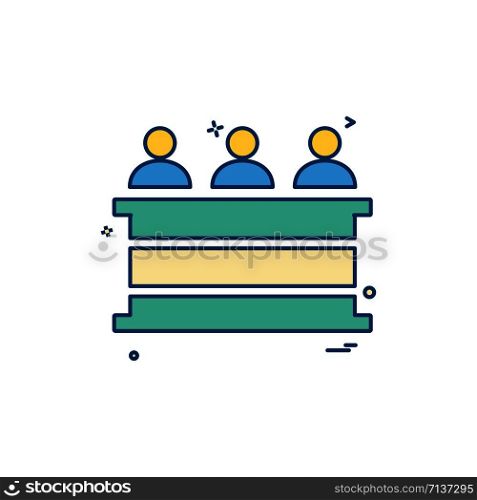 law court people person icon vector design