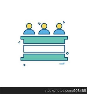 law court people person icon vector design