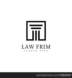 Law firm design logo icon template