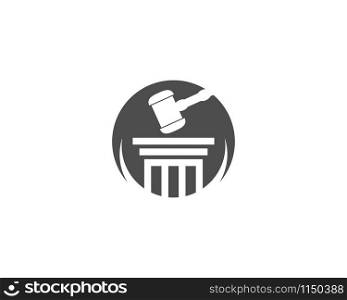 Law firm logo ilustration vector template