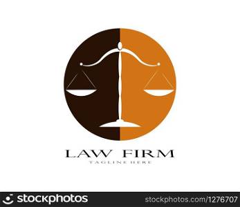 Law firm logo vector template