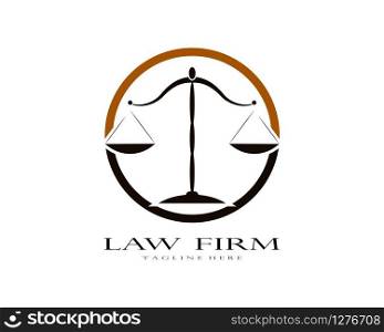Law firm logo vector template