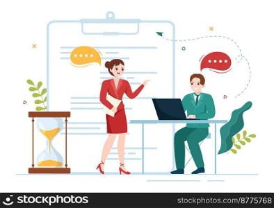 Law Firm Services with Justice, Legal Advice, Judgement and Lawyer Consultant in Flat Cartoon Poster Hand Drawn Templates Illustration