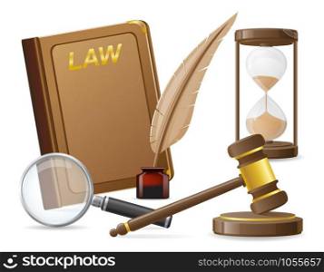 law icons vector illustration isolated on white background