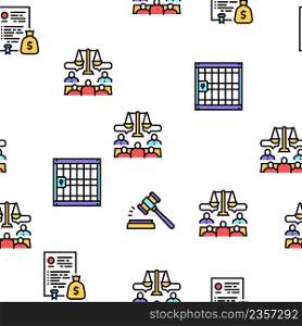 Law Justice Dictionary Collection Icons Set Vector. Family And Social Norms, Leasing And Breach Of Contract, Penalty And Divorce Law Black Contour Illustrations. Law Justice Dictionary Collection Icons Set Vector