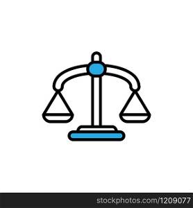 Law justice icon design template