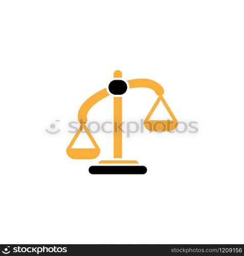 Law justice icon design template