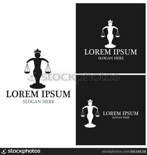 Law Justice Logo Template Vector Illustration 