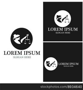Law Justice Logo Template Vector Illustration 