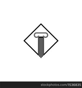 Law logo template vector icon design