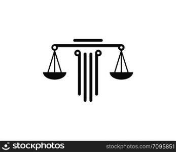 law logo vector icon template