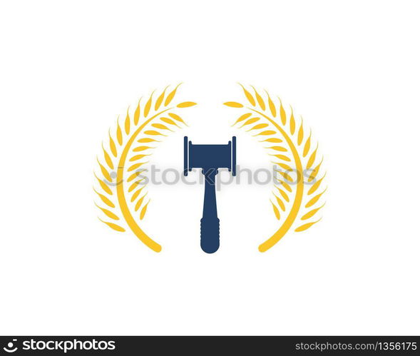 Law office logo vector template