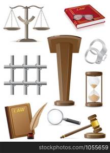 law set icons vector illustration isolated on white background