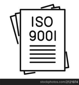 Law standard icon outline vector. Policy compliance. Quality iso. Law standard icon outline vector. Policy compliance