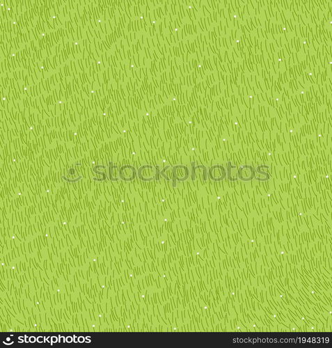 Lawn grass seamless pattern in summer,Vector illustration cartoon nature green field texture,Cute meadow with flowers in springtime,Pattern summer grass on ground,Natural background for four seasons