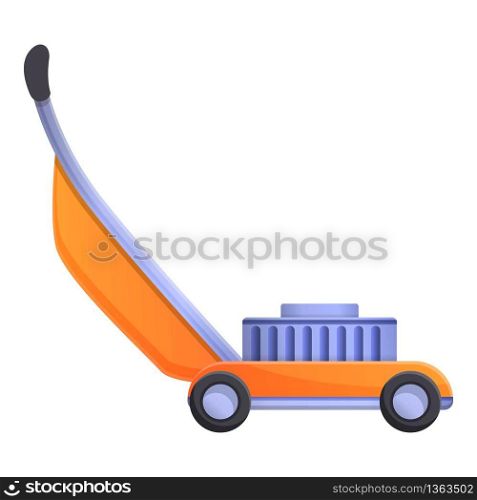Lawn mover icon. Cartoon of lawn mover vector icon for web design isolated on white background. Lawn mover icon, cartoon style
