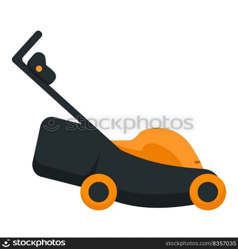 Lawn mower icon cartoon vector. Garden tool. Farm equipment. Lawn mower icon cartoon vector. Garden tool