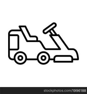lawn mower icon line style