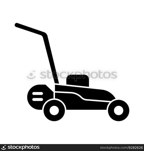 Lawn mower icon vector on trendy design