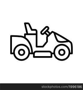 lawn mower line icon
