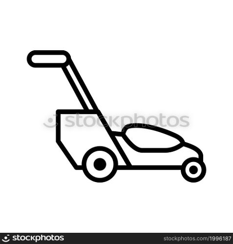 lawn mower line icon