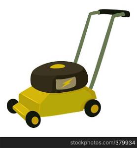 Lawnmower icon. Cartoon illustration of lawnmower vector icon for web design. Lawnmower icon, cartoon style