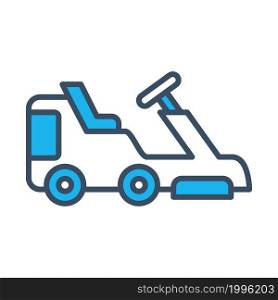 lawnmower icon vector flat style