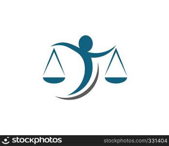 Lawyer logo template vector icon illustration design