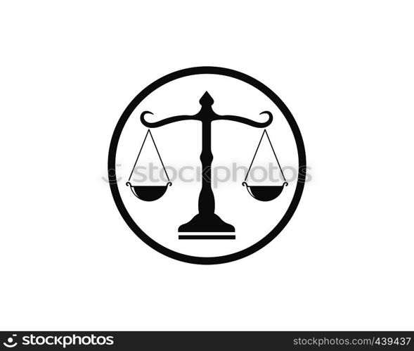 lawyer logo vector template design illustration