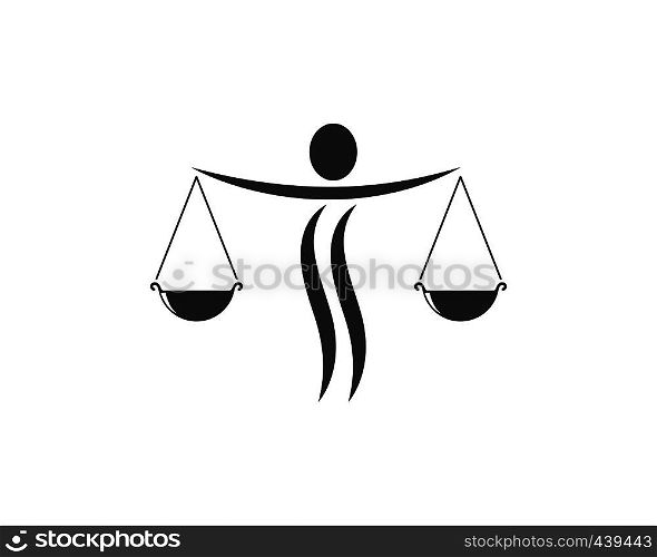 lawyer logo vector template design illustration