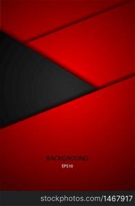 Layer geometric overlap dimension abstract black background red colorful wallpaper