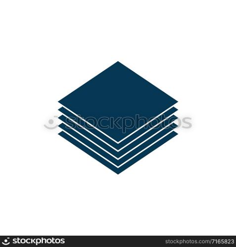 layers icon vector isolated on white background