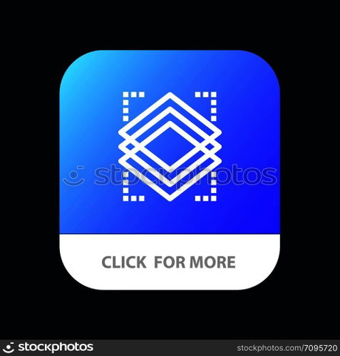 Layers, Object, Layer, Server Mobile App Button. Android and IOS Line Version