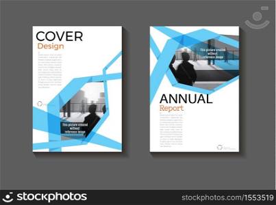 layout abstract blue background modern cover design modern book cover Brochure cover template,annual report, magazine and flyer Vector a4