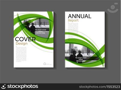 layout abstract green background modern cover design , book Brochure cover template,annual report, magazine and flyer Vector a4
