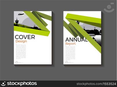 layout abstract green background modern cover design modern book cover Brochure cover template,annual report, magazine and flyer Vector a4