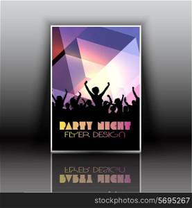Layout design for a party flyer