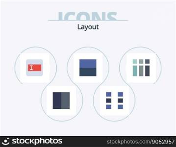 Layout Flat Icon Pack 5 Icon Design. layout. frame. form. collage. interface