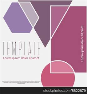 Layout of designer packaging of goods, creation of simple backgrounds, cover, banner, brochure, poster. Creative idea of geometric composition for creative design