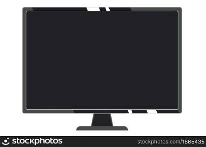 LCD or LED modern TV screen, display illustration.