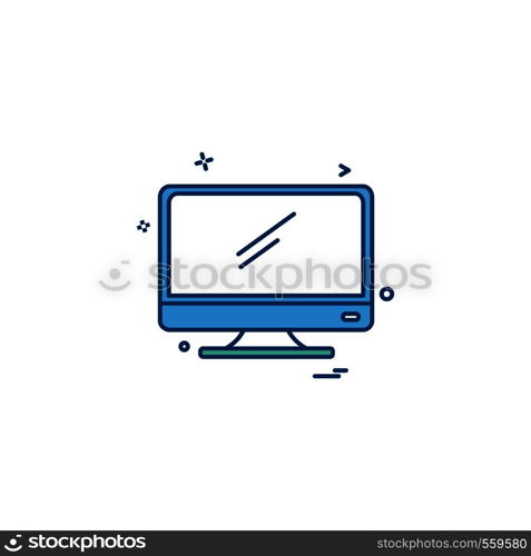 lcd screen icon vector