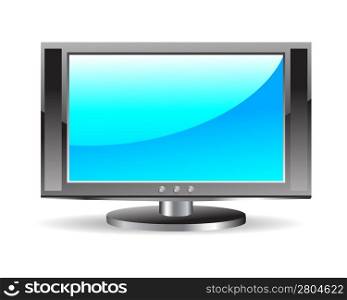 LCD TV icon with a blue screen