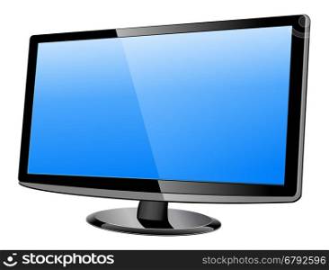 lcd tv monitor, vector illustration