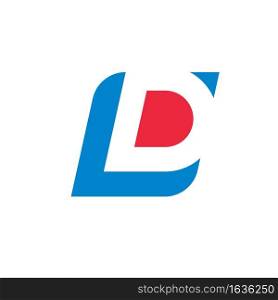 LD letter icon vector concept illustration design