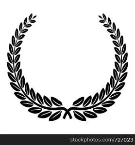 Leader wreath icon. Simple illustration of leader wreath vector icon for web. Leader wreath icon, simple style