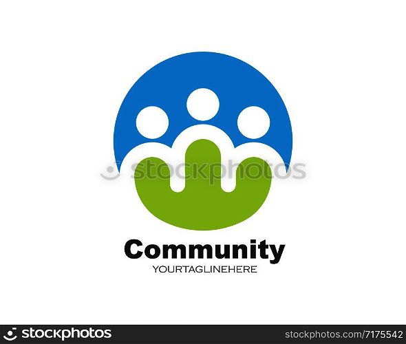 leadership,community,social and company Logo icon vector design